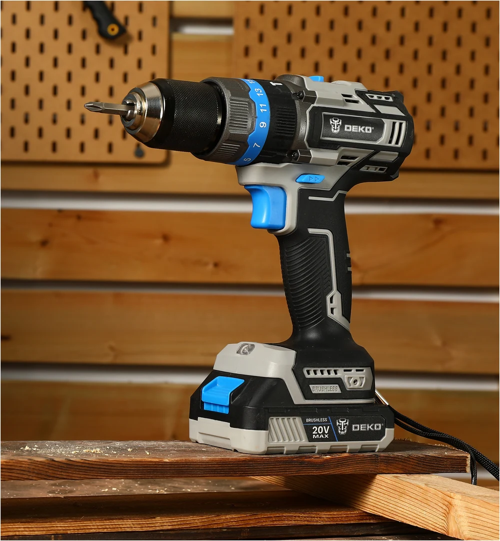 DEKO  DKBL20ID02-S1 Wiertarko - Wkrętarka Udarowa Akumulatorowa